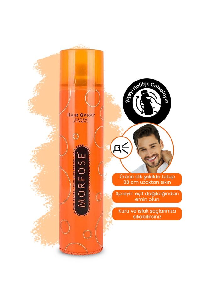 Morfose 250 ml Saç Spreyi Ultra Strong Turuncu