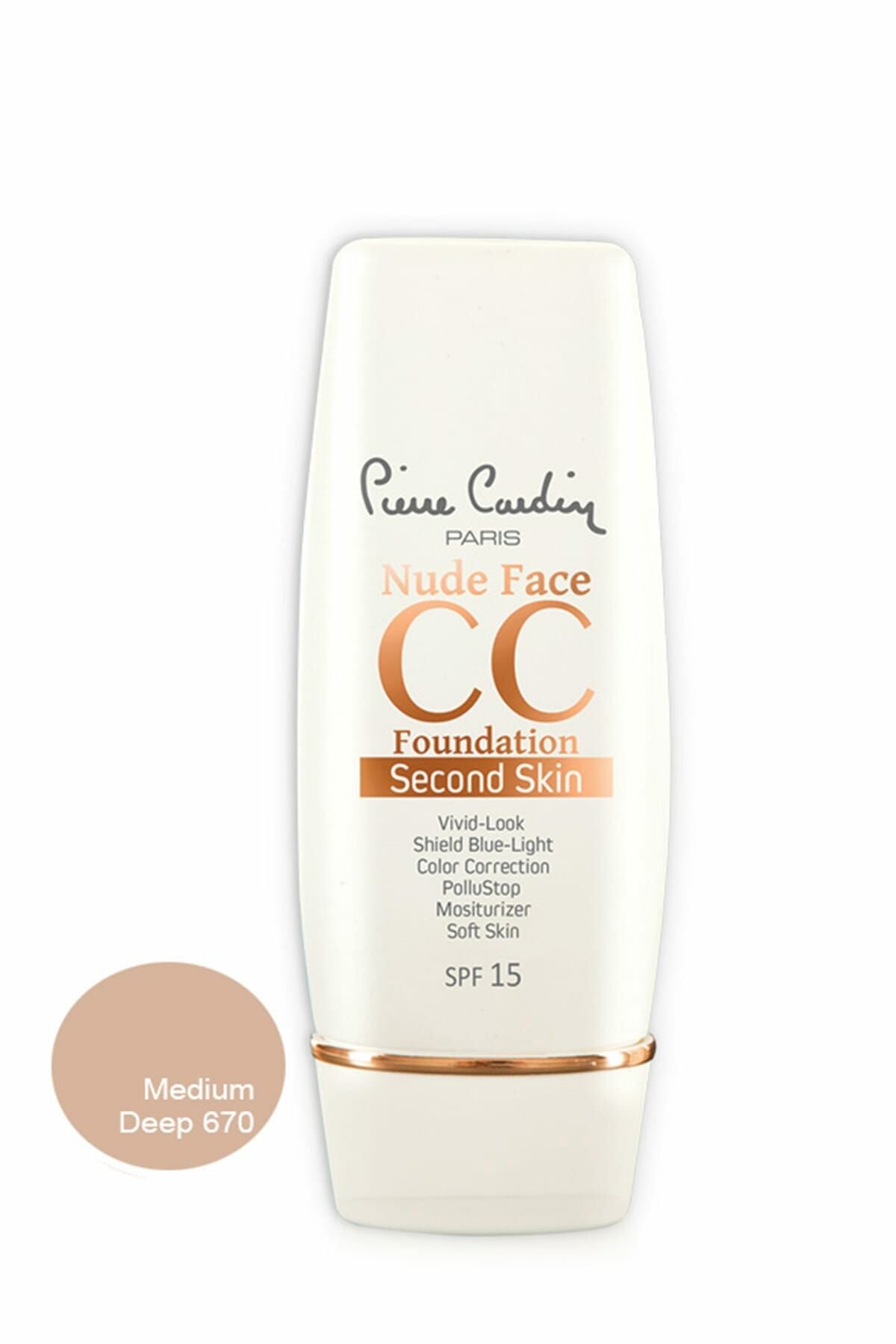 Pierre Cardin Nude Face CC Cream (spf 15) - Medium Deep 8680570467629- 12198