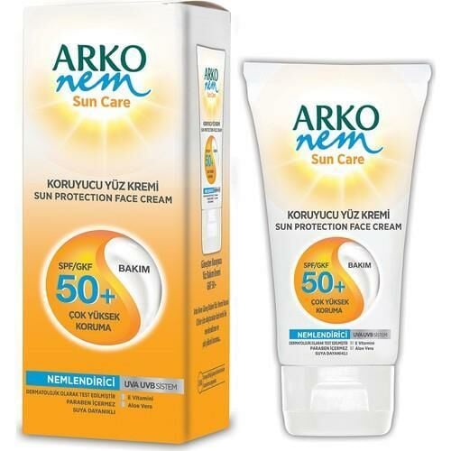 Arko Sun Güneş Yüz Kremi SPF 50+ Faktör 75ML Hassas Ciltler İçin