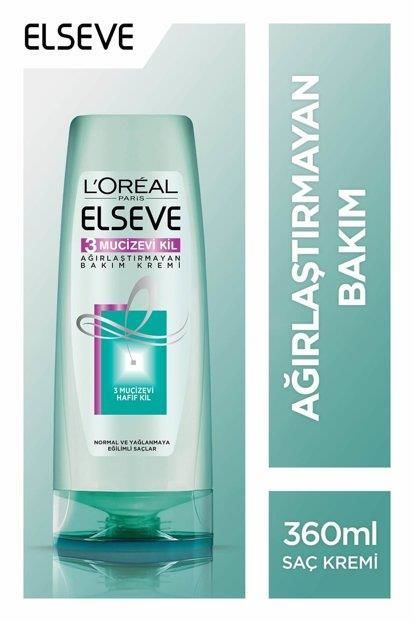 Loreal Elseve Saç Kremi 360 ml Mucizevi Kil Bakım
