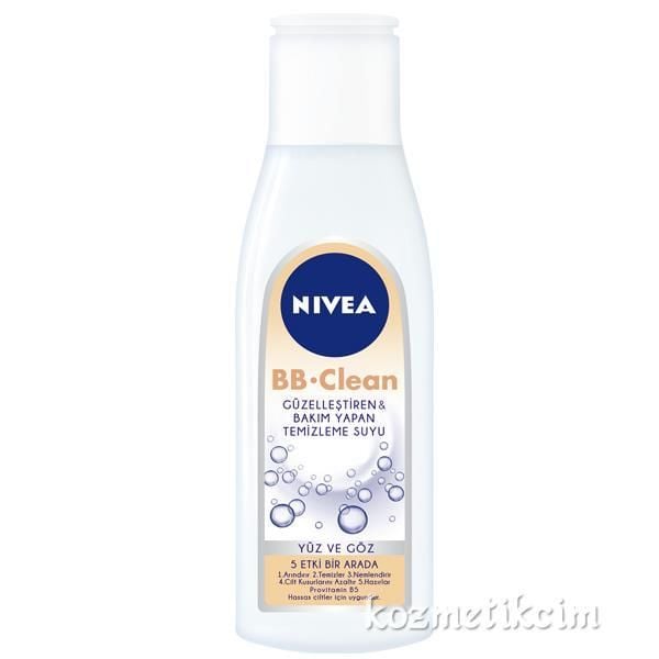 Nivea BB Clean 5 In1 Yüz ve Göz Hassas Temizleme Suyu 200 Ml