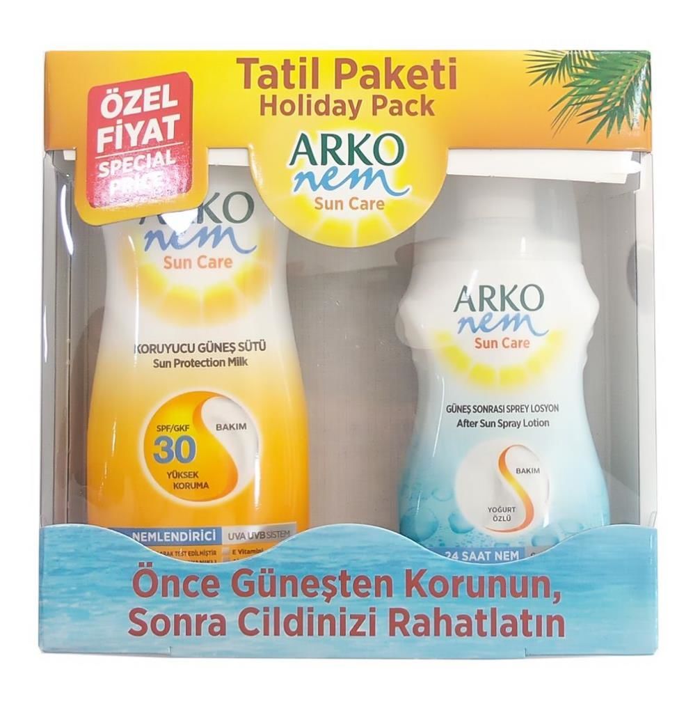 ARKO SPF 30 Güneş Losyonu 200 ml+ Güneş Sonrası Sprey 150 ml