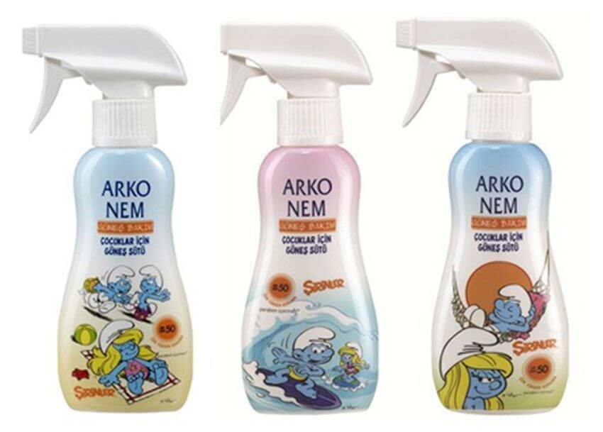 Arko Nem Çocuklar İçin Güneş Sütü SPF50+ Şirinler 200 ml