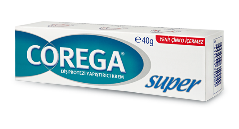 Corega Protez Yapıştırıcı Krem 40GR 3 Yönlü - Tat İçermez