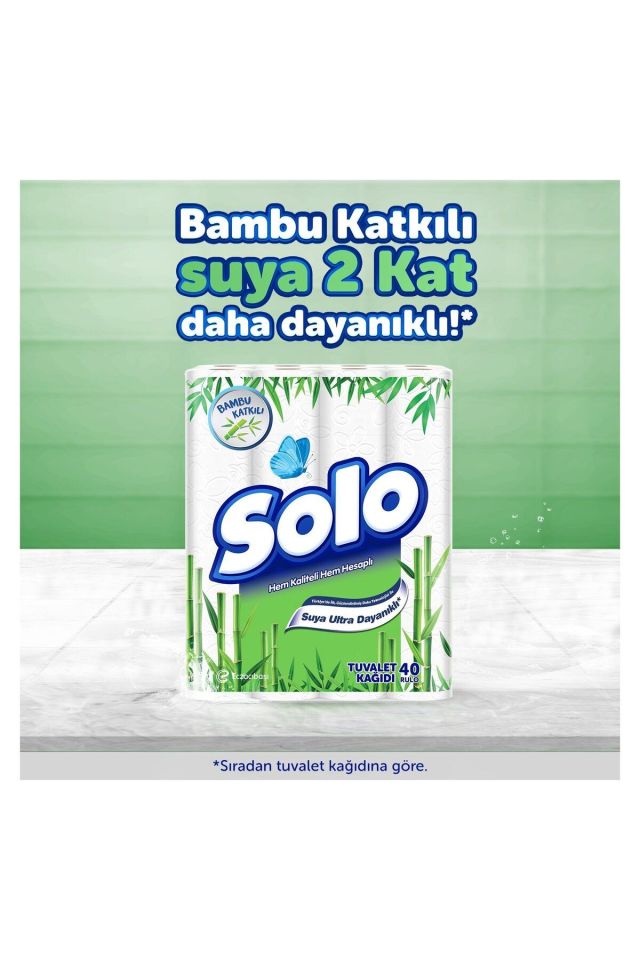 Solo Tuvalet Kağıdı 16 lı Bambu Katkılı