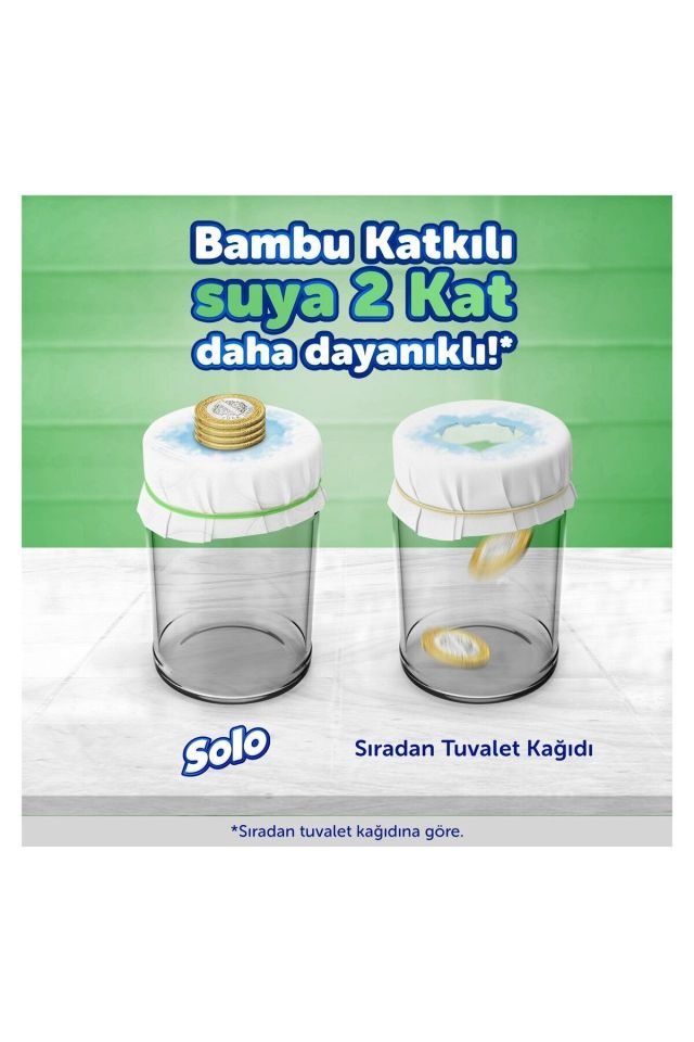 Solo Tuvalet Kağıdı 16 lı Bambu Katkılı