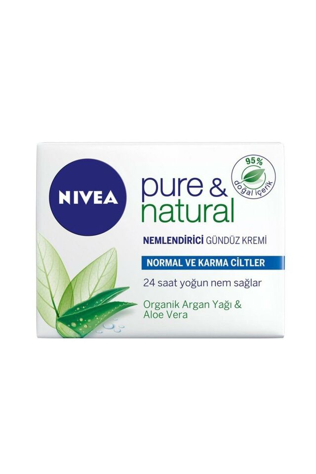 Nivea Gündüz Kremi Visage Pure Natural Norma/Karma 50 Ml