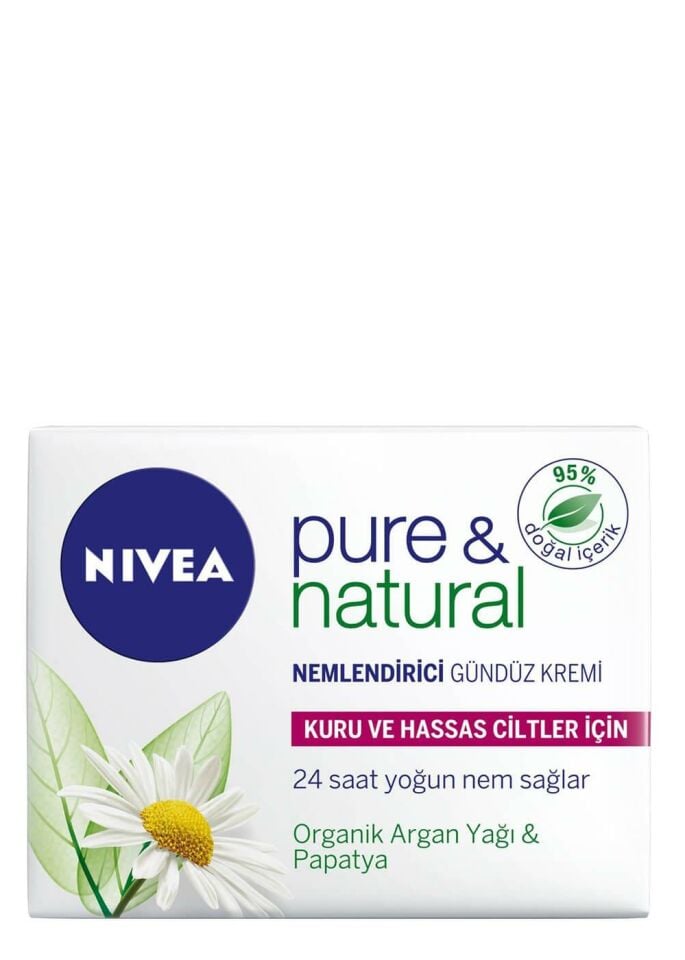 Nivea Gündüz Kremi Visage Pure Natural Kuru/Hassas 50 Ml