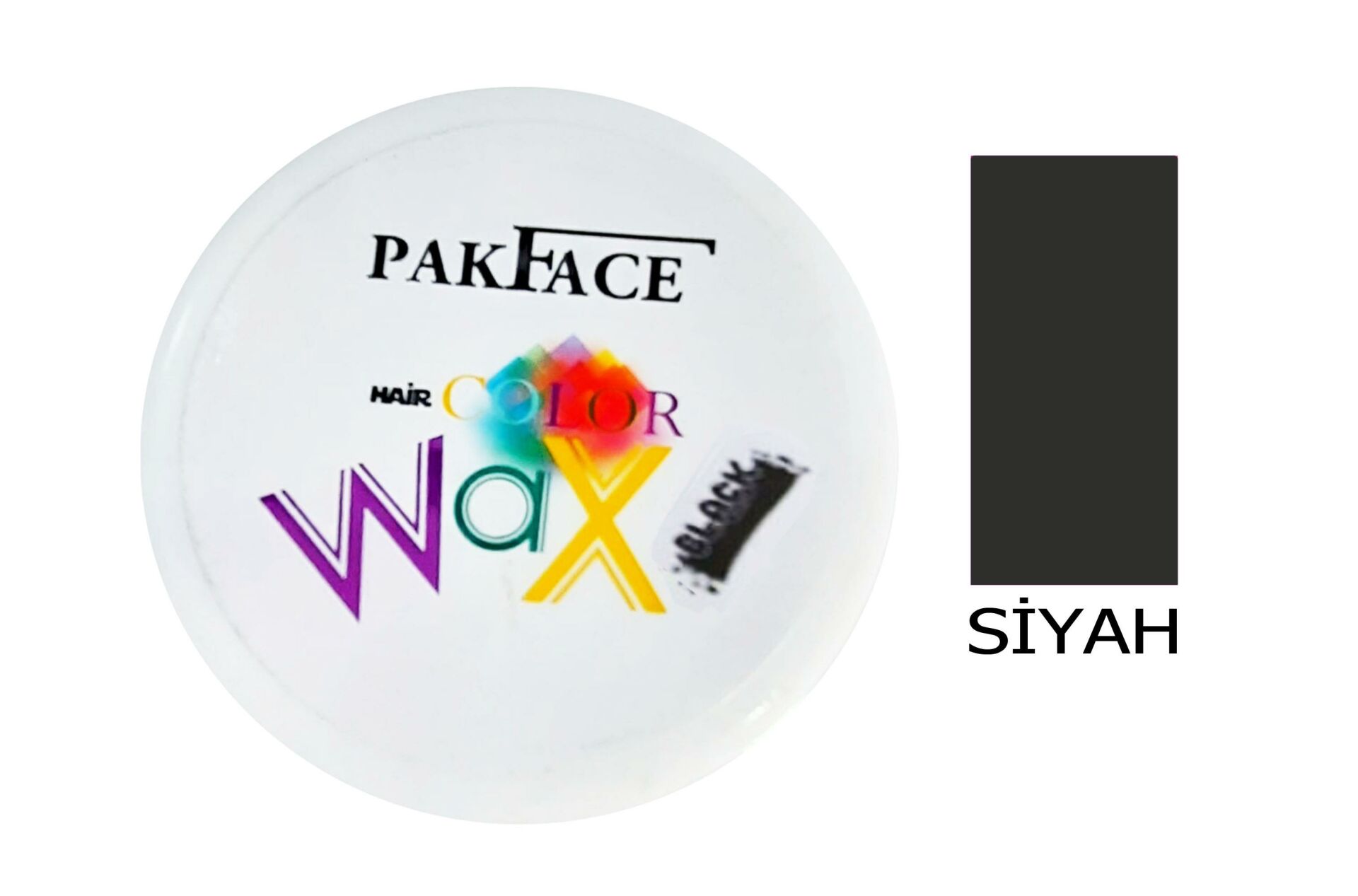 Pakface Renkli Saç Waxı 200 Ml Siyah