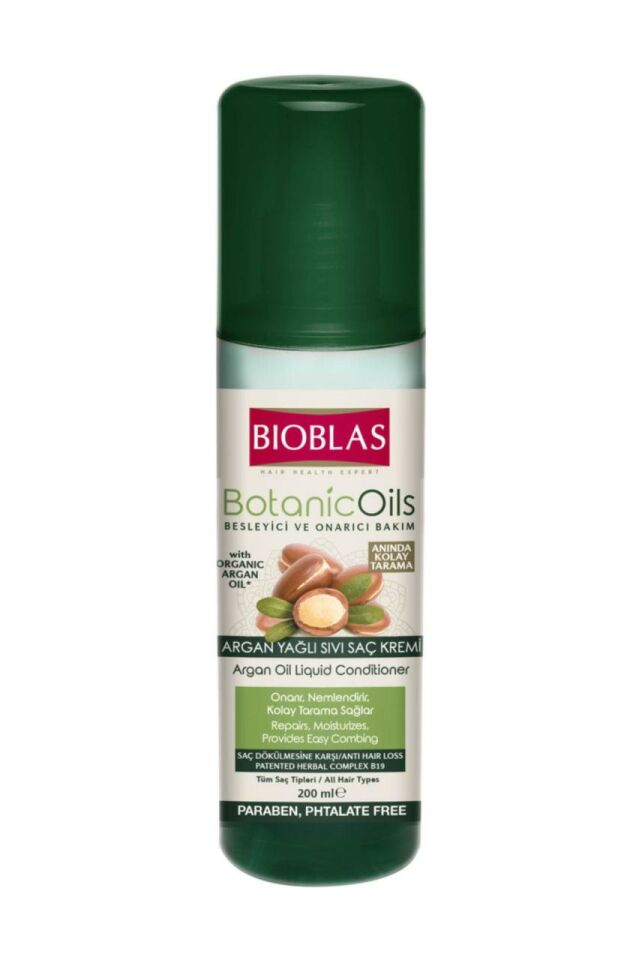 Bioblas Sıvı Saç Kremi Botanic Oils Argan Yağlı Besleyici Onarıcı 200 ml
