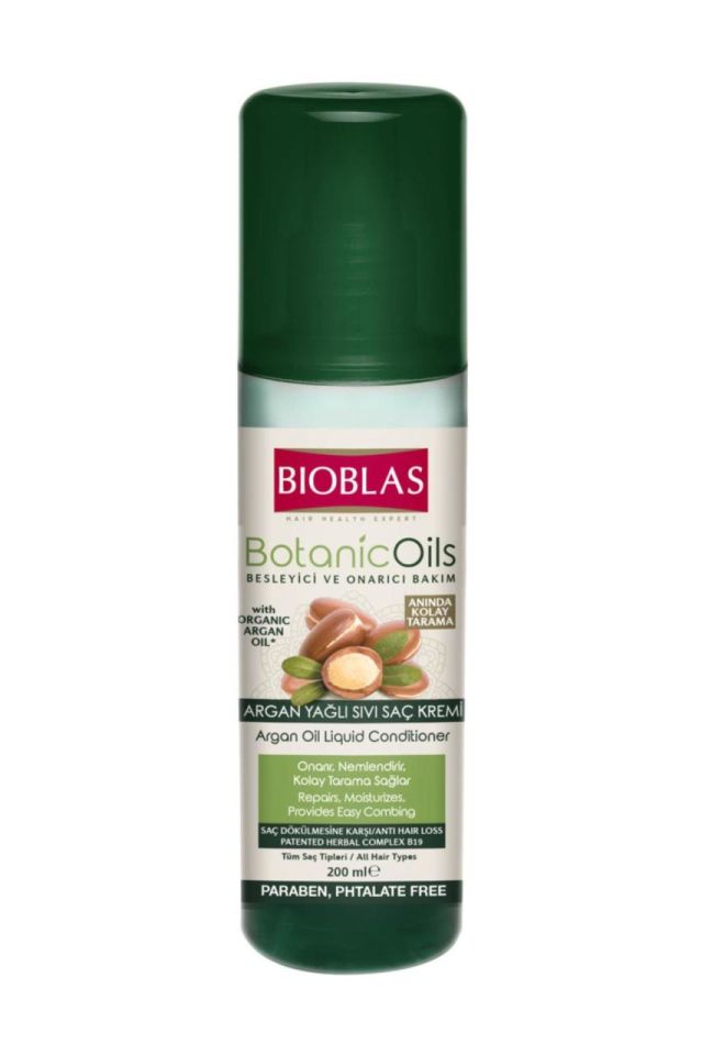 Bioblas Sıvı Saç Kremi Botanic Oils Argan Yağlı Besleyici Onarıcı 200 ml