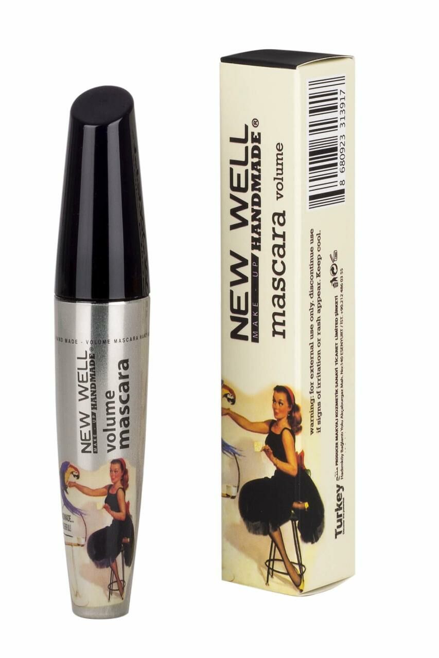 New Well Handmade Hacim Veren Siyah Maskara