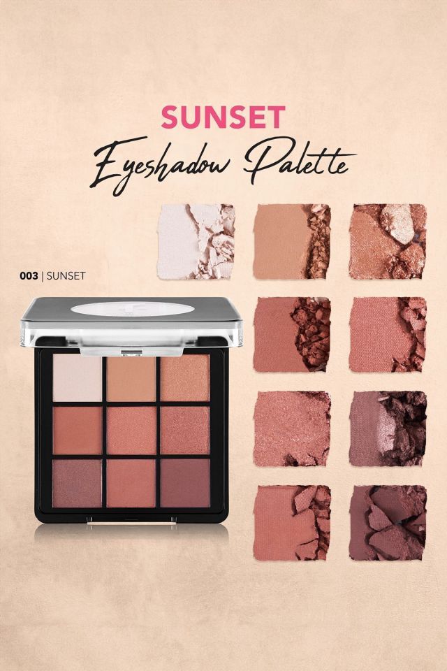 Flormar Mat & Işıltılı Kremsi Far Paleti - Eye Shadow Palette - 003 Sunset- 8682536048460