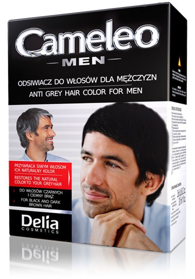 Delia Cameleo Beyaz Kapatıcı Boya Siyah Erkekler İçin 30 Ml