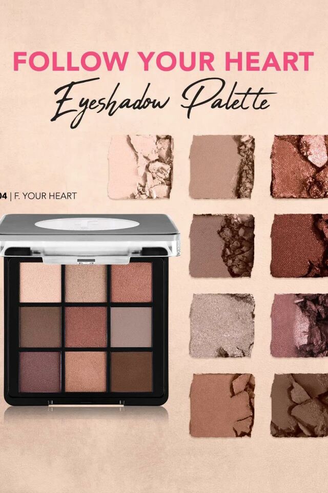 Flormar Mat & Işıltılı Kremsi Far Paleti - Eye Shadow Palette - 004 Follow Your Heart- 8682536048460