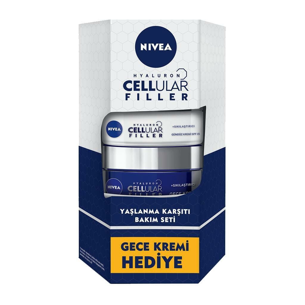 Nivea Hyaluron Cellular Filler Yaşlanma Karşıtı  Gece + Gündüz Kremi 50+50 ml