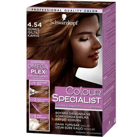 Schwarzkopf Colour Specialist Saç Boyası 4.54 Işıltı Kahve