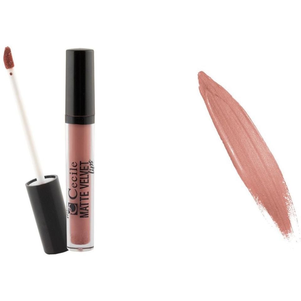 Cecile Matte Velvet Lips Lipgloss 07 Fırçalı Ruj