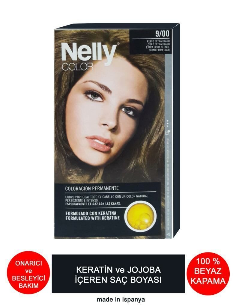 Nelly Jojoba ve Keratinli Saç Boyası 9.00 Sarı