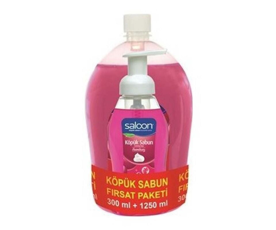 Saloon Köpük Sabun Frambuaz 300 ml + 1250 ml