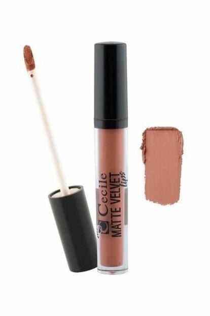 Cecile Matte Velvet Lips Lipgloss 02 Fırçalı Ruj
