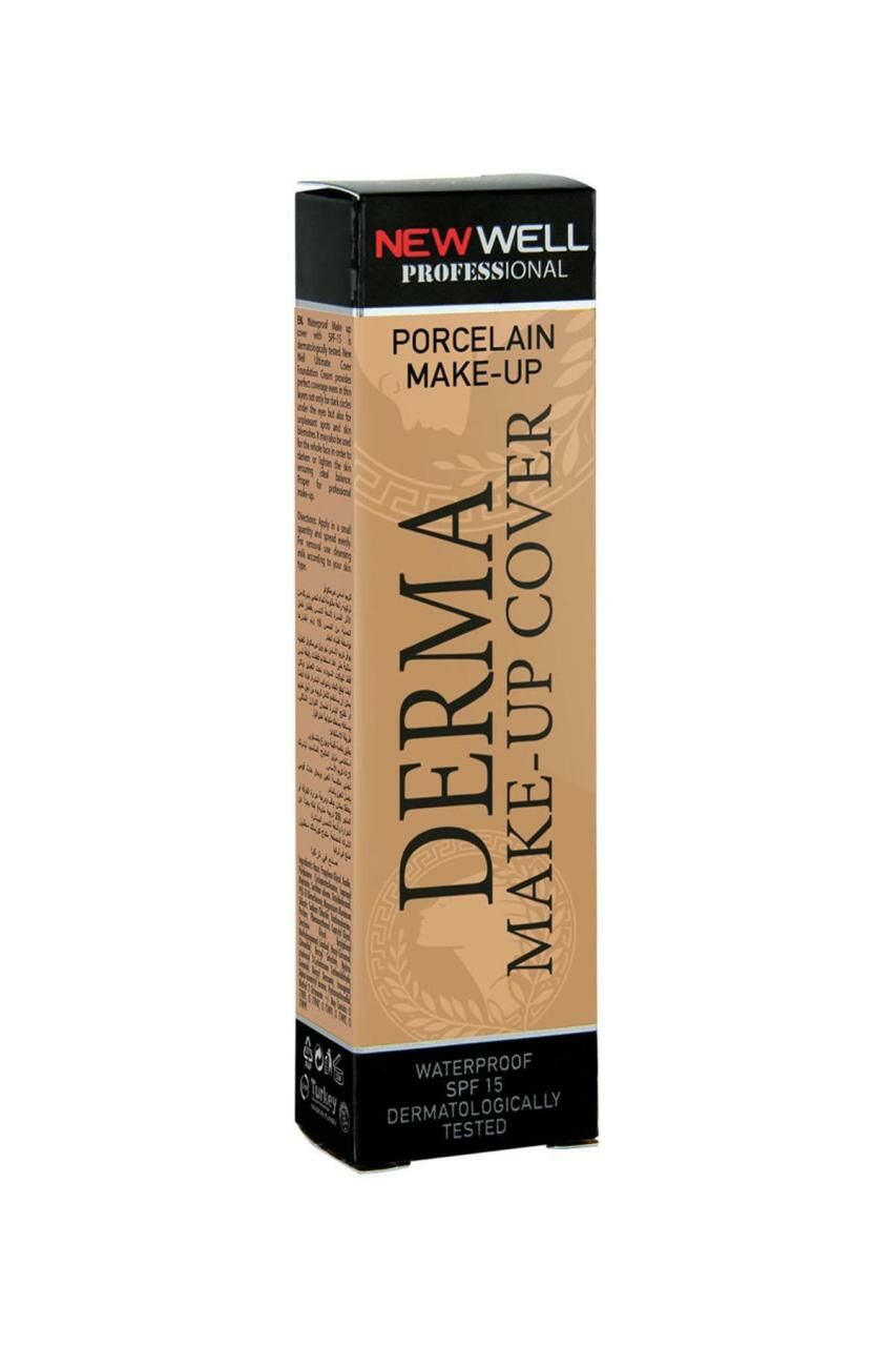 New Well Yoğun Kapatıcı Fondöten Derma Make Up Cover 01 Gold 30 ml