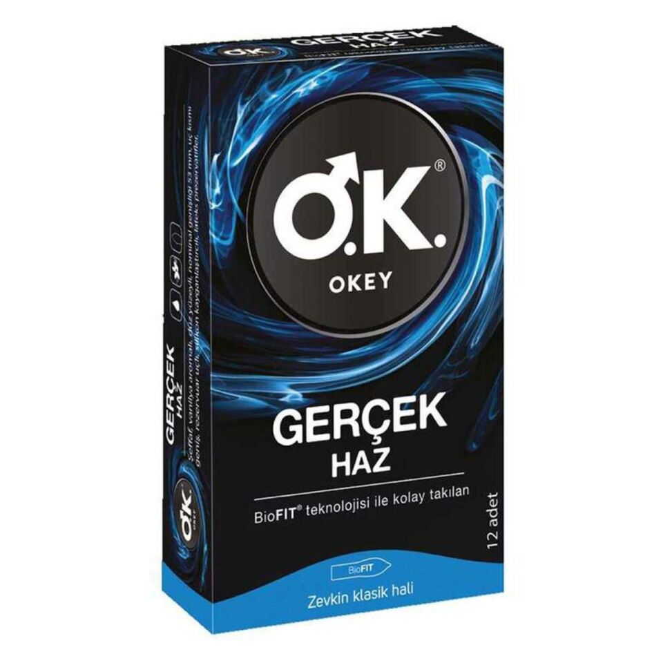 Okey Prezervatif Gerçek Haz 12 li