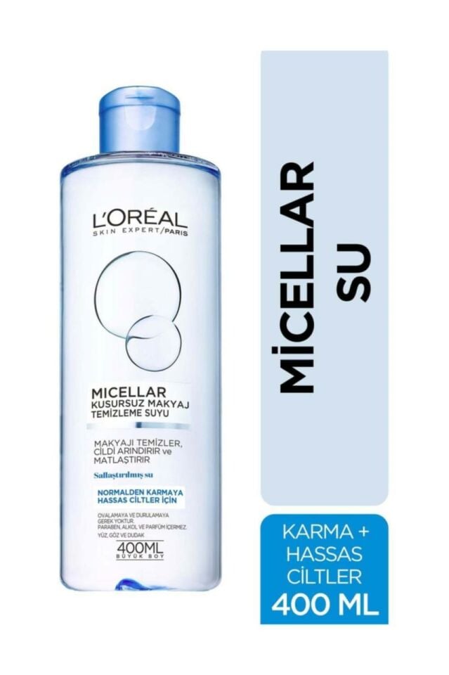 Loreal Micellar Kusursuz Makyaj Temizleme Suyu Normal 400 ml
