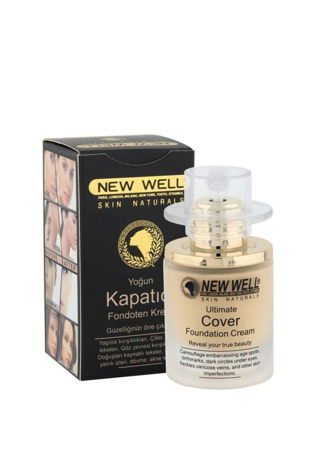 New Well Yoğun Kapatıcı Krem Cover Şişe Fondöten 04