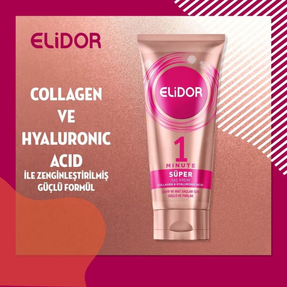 Elidor Saç Kremi Süper Güçlü Ve Parlak 170 Ml