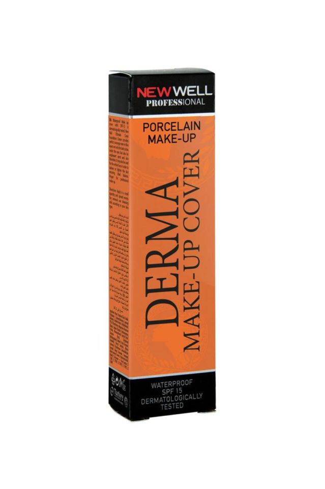 New Well Yoğun Kapatıcı Fondöten Derma Make Up Cover 02 Bronze 30 ml