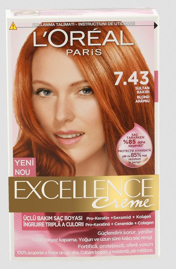 Loreal Excellence 7.43 Sultan Bakırı