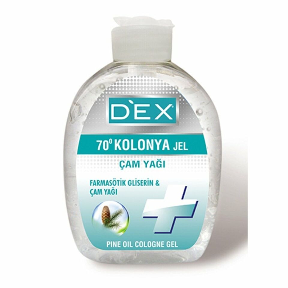 Dex Jel Kolonya Çam Yağı 250 Ml 70 Derece Farmasötik Gliserin Antiseptik Dezenfektan
