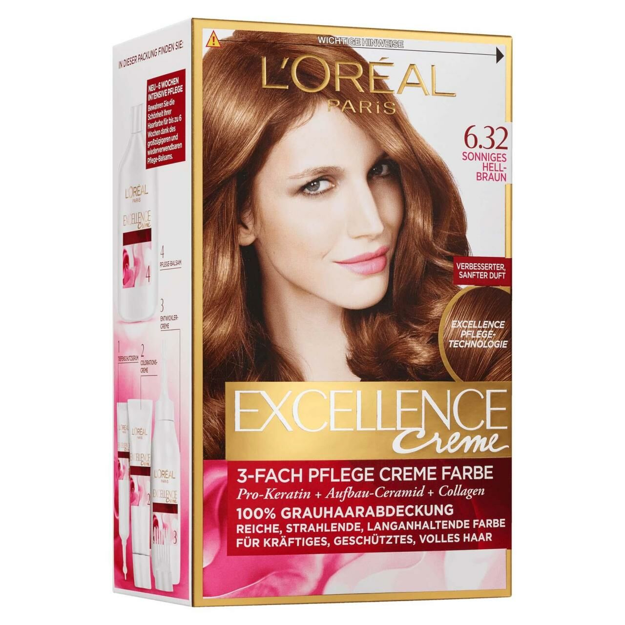 Loreal Excellence 6.32 Altın Açık Kahve