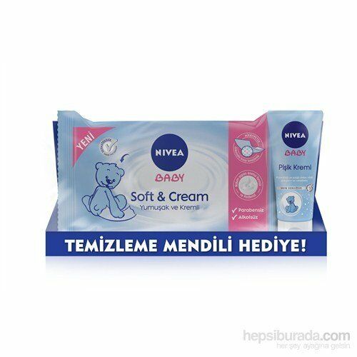 Nivea Baby Pişik Önleyici Krem + Soft Cream Islak Mendil