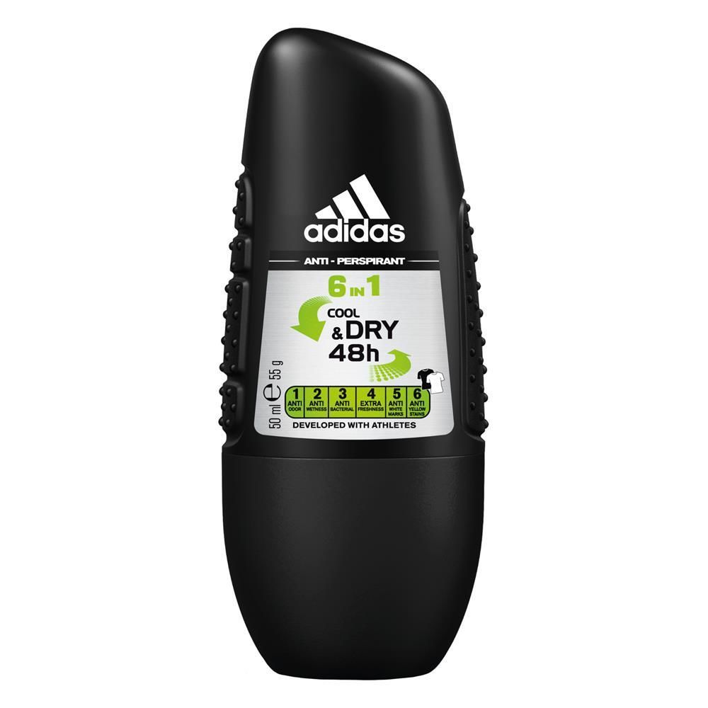 Adidas 6 In 1 Cool Dry 48h Erkek Roll On 50 ml