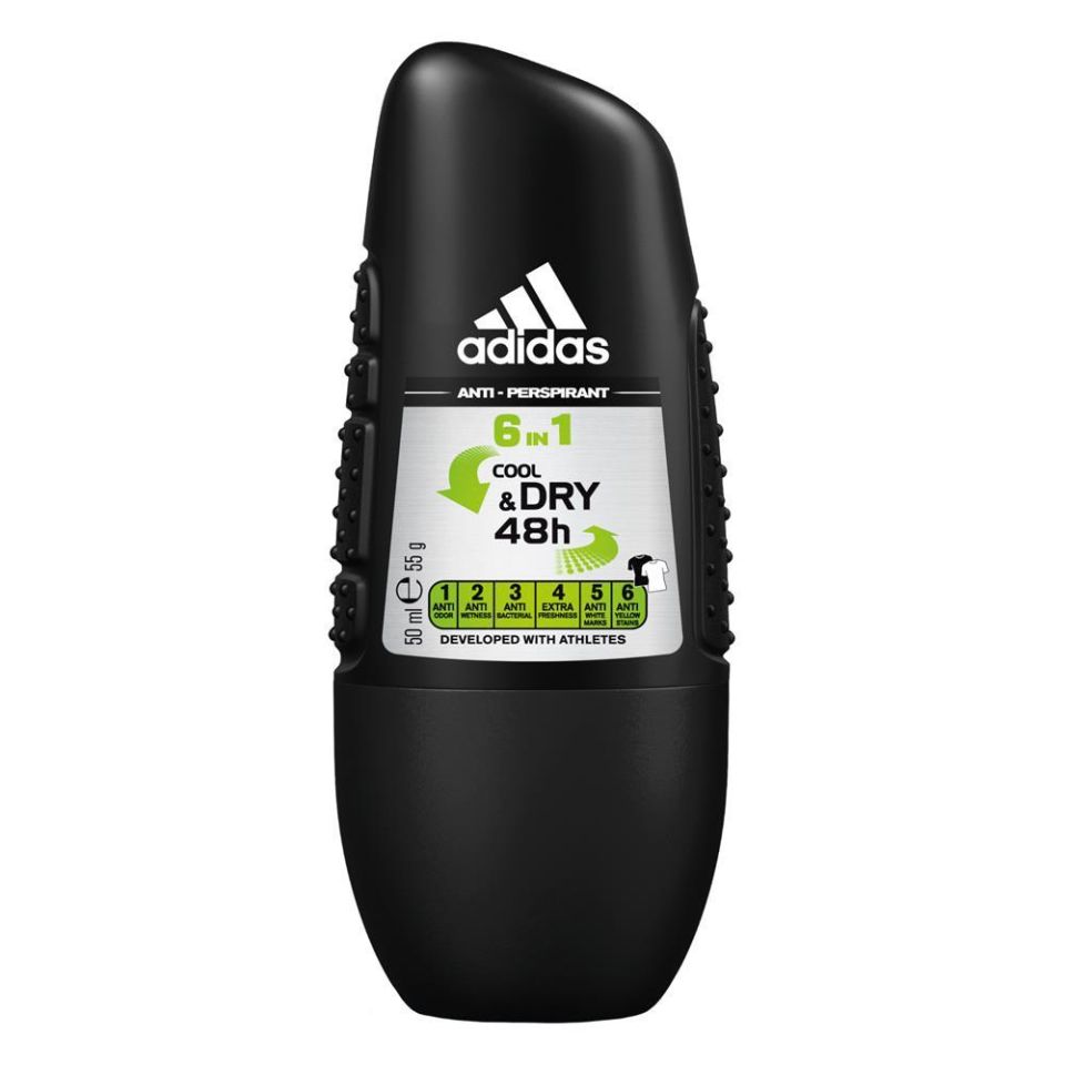 Adidas 6 In 1 Cool Dry 48h Erkek Roll On 50 ml