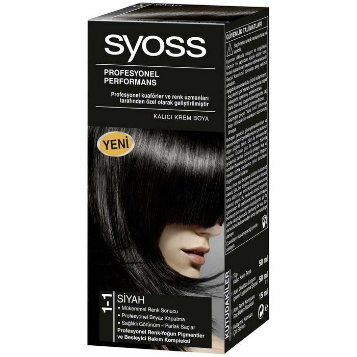 Syoss Saç Boyası 1.1 Siyah