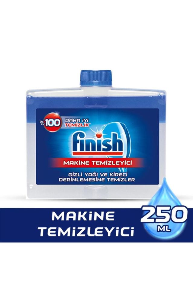 Finish Bulaşık Makine Temizleyici Sıvı 250 Ml Mavi