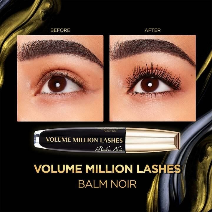 L'Oreal Paris Volume Million Lashes Balm Noir Extra Black Maskara-8,9 Ml