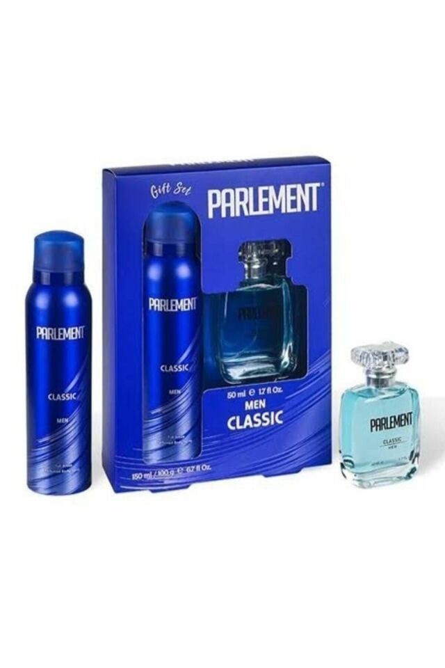 Parlement Men Classic Set 50 Ml Edt + 150 Ml Deodorant Erkek Parfümü Mavi