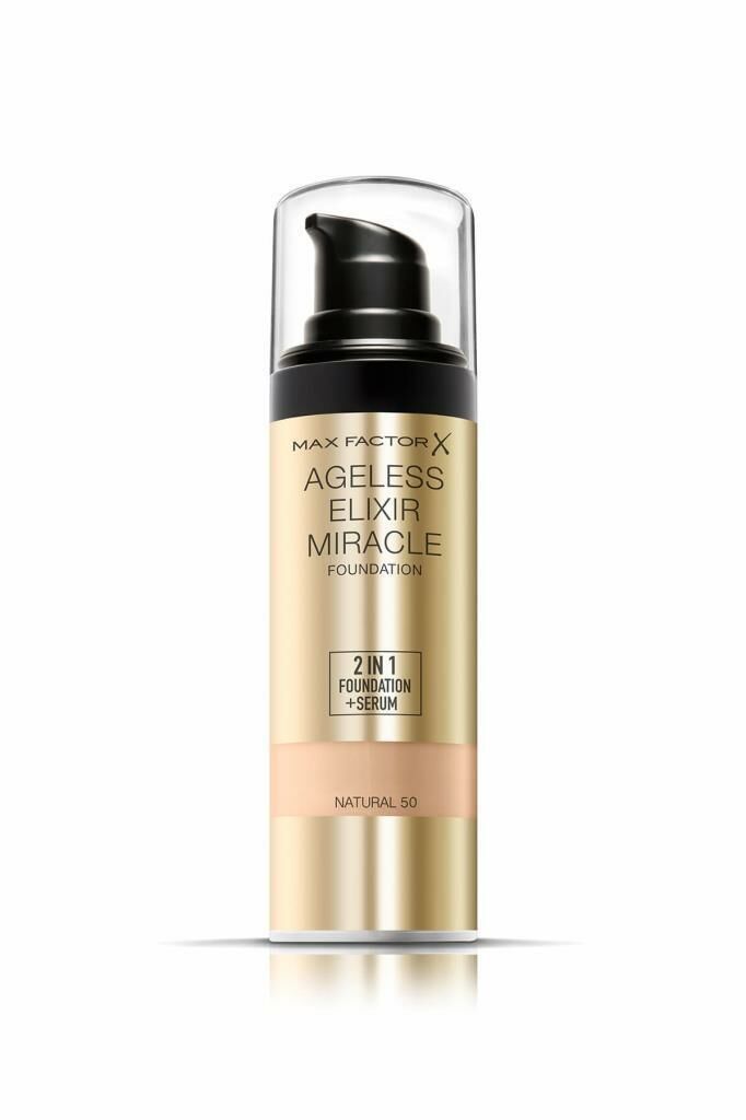 Max Factor 50 Natural 2 In 1 Ageless Elixir Miracle Fondöten +Serum