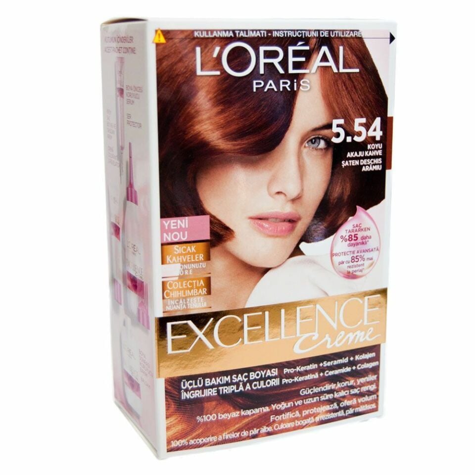delist Loreal Excellence 4.54 Büyüleyici Bakır Akaju