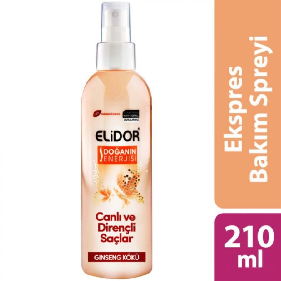 Elidor Sıvı Saç Kremi Canlı ve Dirençli Saç Bakım Spreyi 210ml