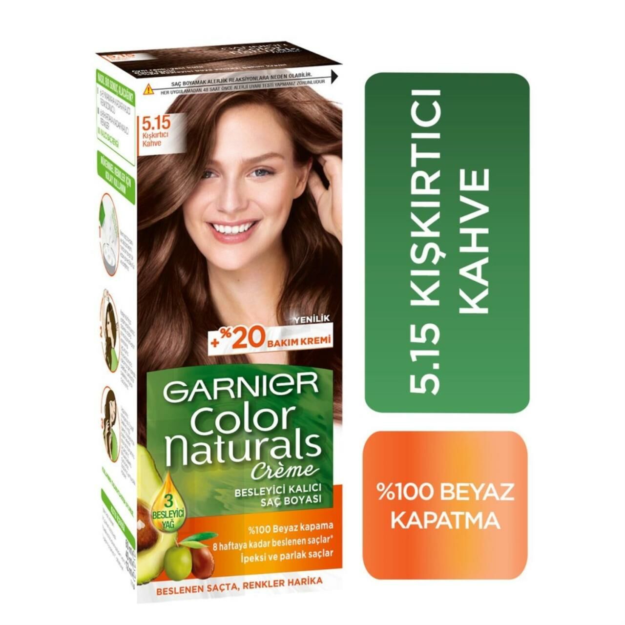 Garnier Color Naturals 5.15 Kışkırtıcı Kahve Saç Boyası