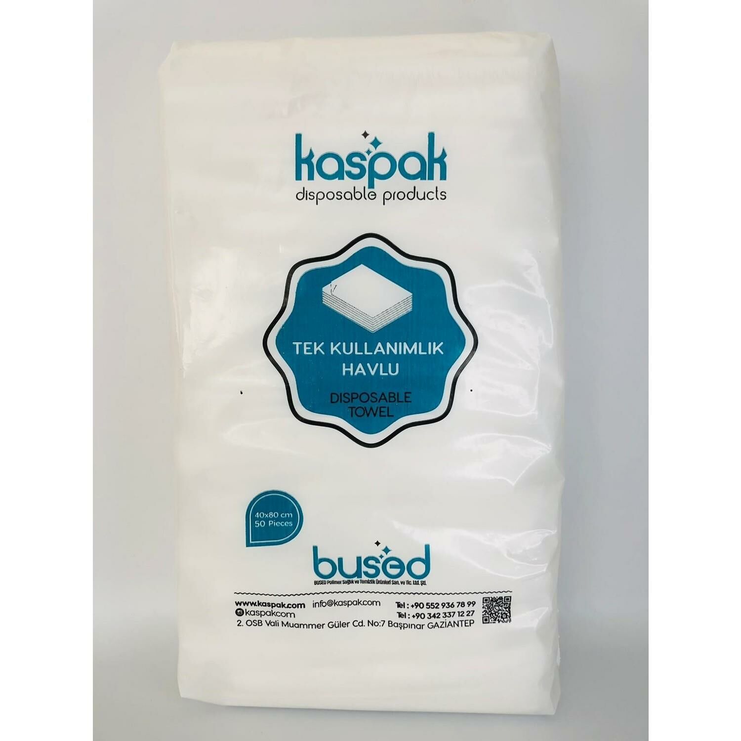 Kaspak Tek Kullanımlık Saç Havlusu Kullan At 50 li