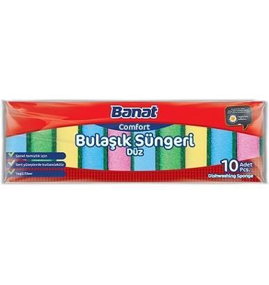 Banat Comfort 10 lu Renkli Bulaşık Süngeri