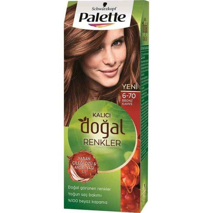 Palette Natural 6.70 Bronz Kahve Kalıcı Saç Boyası