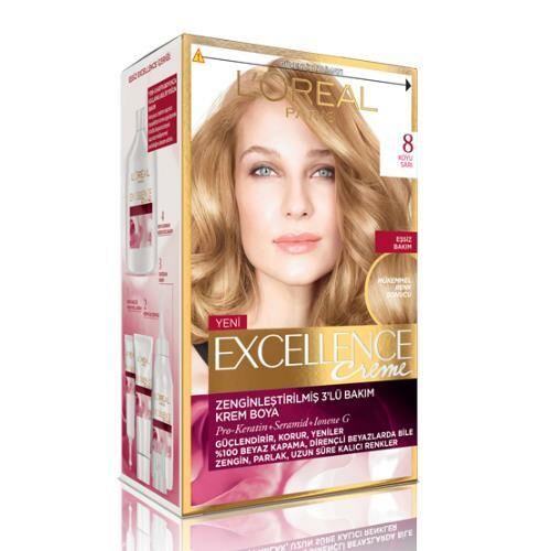 Loreal Excellence 8 Koyu Sarı