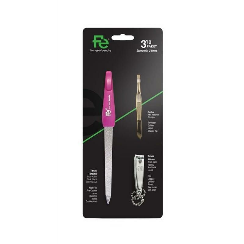 Fe 3 Lü Bakım Seti Törpü + Cımbız + Tırnak Makası